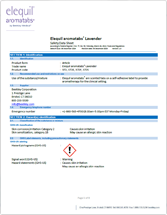 Document: Elequil Aromatabs REF 372 SDS